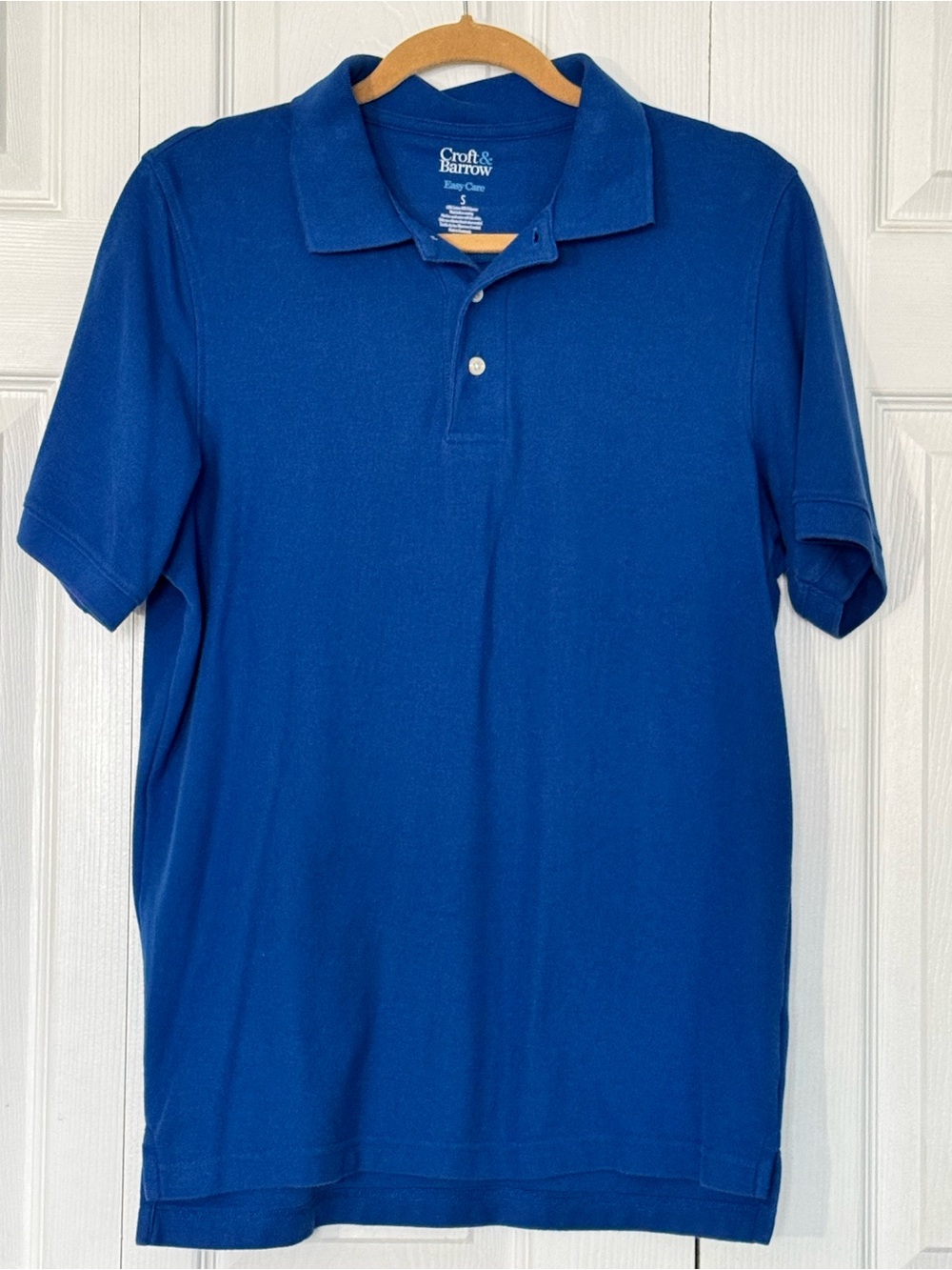 croft & barrow Royal Blue Short-Sleeve Polo Size Small